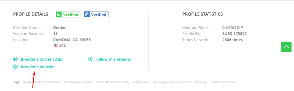 Reputable puppy breeders online