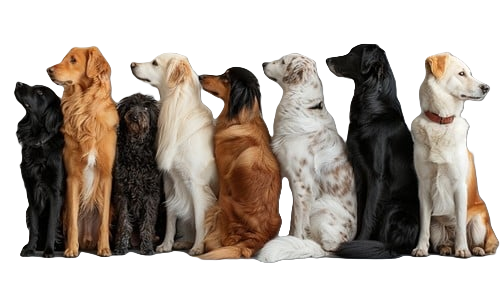 Image of a dogs line