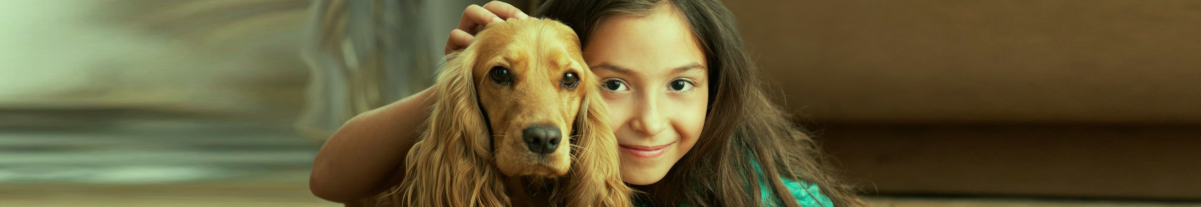Girl with dog image