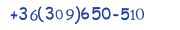 Contacts Phone number