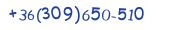 Contacts Phone number