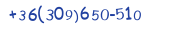 Contacts Phone number